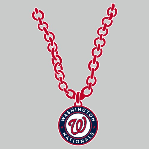 Washington Nationals Necklace logo vinyl decal